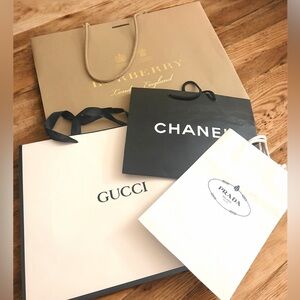 Luxury Designer Shopping Bags 🛍️ Set of four